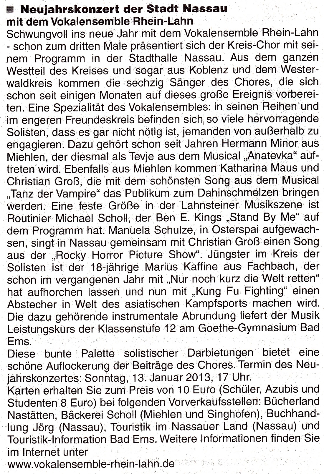 Presse 2012